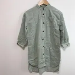 cocaキッズ ミントグリーン シャツワンピース110cm