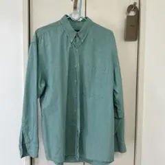 OLD GAP オールドギャップ緑のチェック柄ボタンダウン長袖シャツ 古着