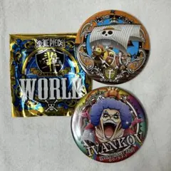 ワンピース　輩　缶バッジ　第24弾　サウザンドサニー号、イワンコフ