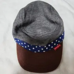 ミキハウス　HotBiscuits キャップ 星柄 キッズ　S　48-50
