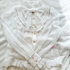 angelic pretty シフォン立ち襟ブラウス