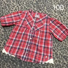 DADDY OH DADDY チェックシャツ　半袖　100