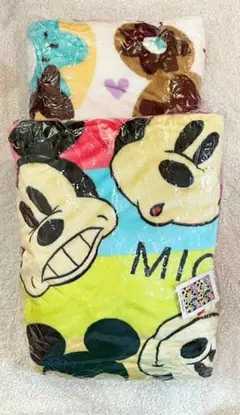 ディズニー　ミッキーマウス　フランネル 毛布　ブランケット　新品　2種セット