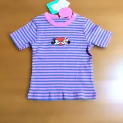 ミッキー ミニー 刺繍 Tシャツ 95cmのサムネイル