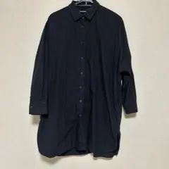ブラック 長袖シャツ ワンサイズ