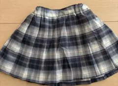 チェック柄フレアスカート140（ショートパンツ付き）