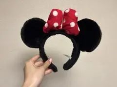 ミニーマウス カチューシャ ドットリボン