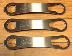 Red Bull レッドブル オフィシャル 栓抜き 金属製 非売品 3本セットのサムネイル