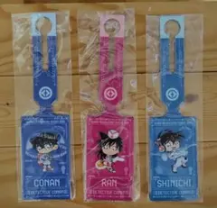 名探偵コナン　くら寿司　コナン 蘭 新一 ラゲッジタグ 3個セット