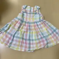 H&M チェック柄 ワンピース 80
