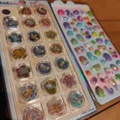 Kira★Coroおはじきシールと3Dぷくぷくシールセット