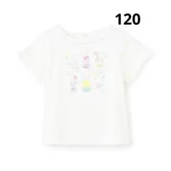 メゾピアノ　ソーダ刺繍 半袖Tシャツ