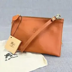 ジャンク品 IL BISONTE ショルダーバッグ BCL022 ブラウン