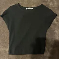 ZARA ノースリーブ トップス ブラック Mサイズ