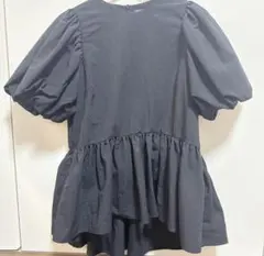 ツルバイマリコオイカワ Eloise レース ペプラム フリル トップス 36