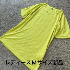 レディース ドライスポーティー半袖TシャツライトグリーンM新品