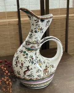 ドイツ アンティーク メトラッハ窯 ドイツ ピッチャー 花瓶 美術品