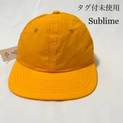 未使用品 SUBLIME コットンキャップ ベースボールキャップ ライトオレンジ