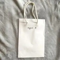 agnès b. ショッパー　ホワイト　アニエスべー　マチ付き　紙袋　ショップ袋