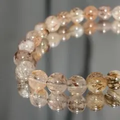 ぽ*️様 スーパーセブンルチル ✧ 強運・金運 粒7mm 内径16cm