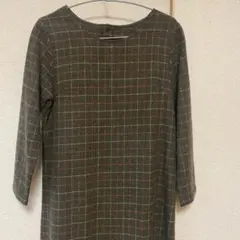 本日限定　美品all of me 長袖ウール冬用ワンピース 、チュニック 日本製