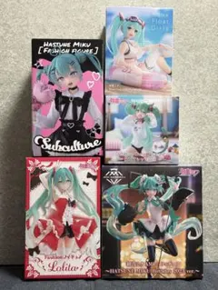 初音ミク AMP+/Fashion/他 フィギュア5個セット