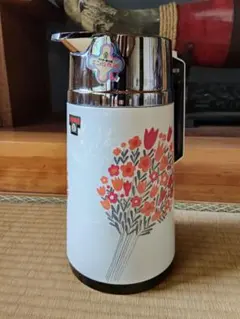 昭和レトロ 象印 エアーポット 魔法瓶 花柄 - メルカリ