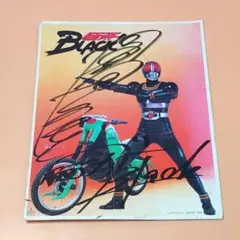 仮面ライダーBLACK 倉田てつお氏サイン色紙&Tシャツ(M)×2 ブラックサン على X: 