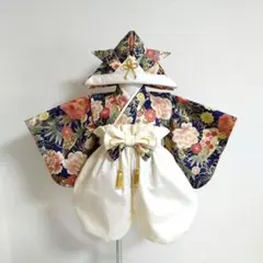 ベビー袴　70-80cm　ハンドメイド　お食い初め　百日祝い　初節句