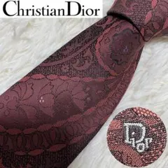 Christian Dior クリスチャンディオール ネクタイ ペイズリー　ロゴ
