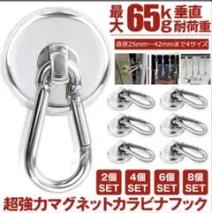 超強力マグネットフック 直径32mm 2個(又は4個)
