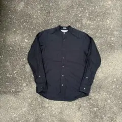 individualized shirts アメリカ製　バンドカラーシャツ