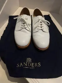 SANDERS 1303M Officer Shoe White GB7 - メルカリ