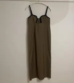 LilyBrown キャミワンピース　ブラウン ワンピース　ロング　レイヤード