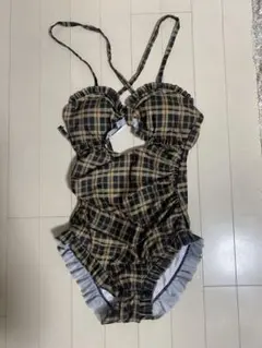 YUGA_YGMC チェック柄 ワンピース水着 Mサイズ
