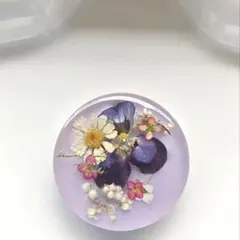 1772】レジン マトリカリア ヘアゴム ポニーフック ブロ―チ