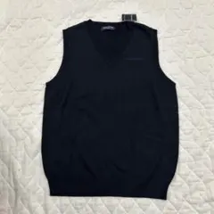 新品　COMME CA DU MODE ニットベスト 160A 紺コムサデモード