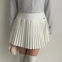 NICE CLAUP プリーツミニスカート