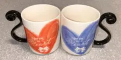 【Francfranc】ミッキーミニーハート型マグカップセット