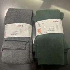 UNIQLO ヒートテック 10分丈 リブレギンス150cm2点セット