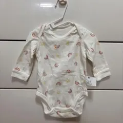 UNIQLO ベビー 70cm 長袖 ボディスーツ 虹柄
