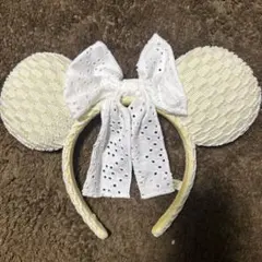 ミッキー耳カチューシャ ホワイト