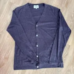 UNITED ARROWS ダークパープル カーディガン M