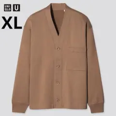 ユニクロ U スウェットカーディガン XL ブラウン