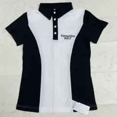 サマンサタバサ♡新品♡ゴルフ♡ポロシャツ 新品】サマンサタバサ ゴルフウェア ポロシャツ ボーダー ワッペン