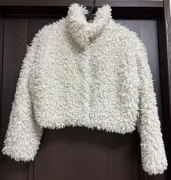 GRL ショートファーコート　白