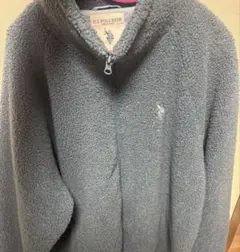 U.S. POLO ASSN. ブルー ボアジャケットフリースジャケット