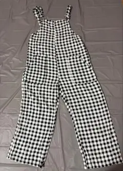sneeuw スニュウ　2WAY オールインワン　ギンガムチェック　黒&白 sneeuw スニュウ 2WAY オールインワン ギンガムチェック 黒×白 - メルカリ