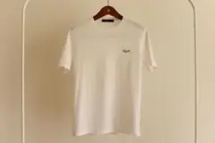 美品 超高品質 ZEGNA ゼニア 半袖Tシャツ 46 ロゴ刺繍 クルーネック①