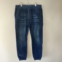 BAYFLOW ブルー コーデュロイパンツ ストレッチ素材